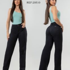 PANTALON FEM. WIDE LEGG STRASS